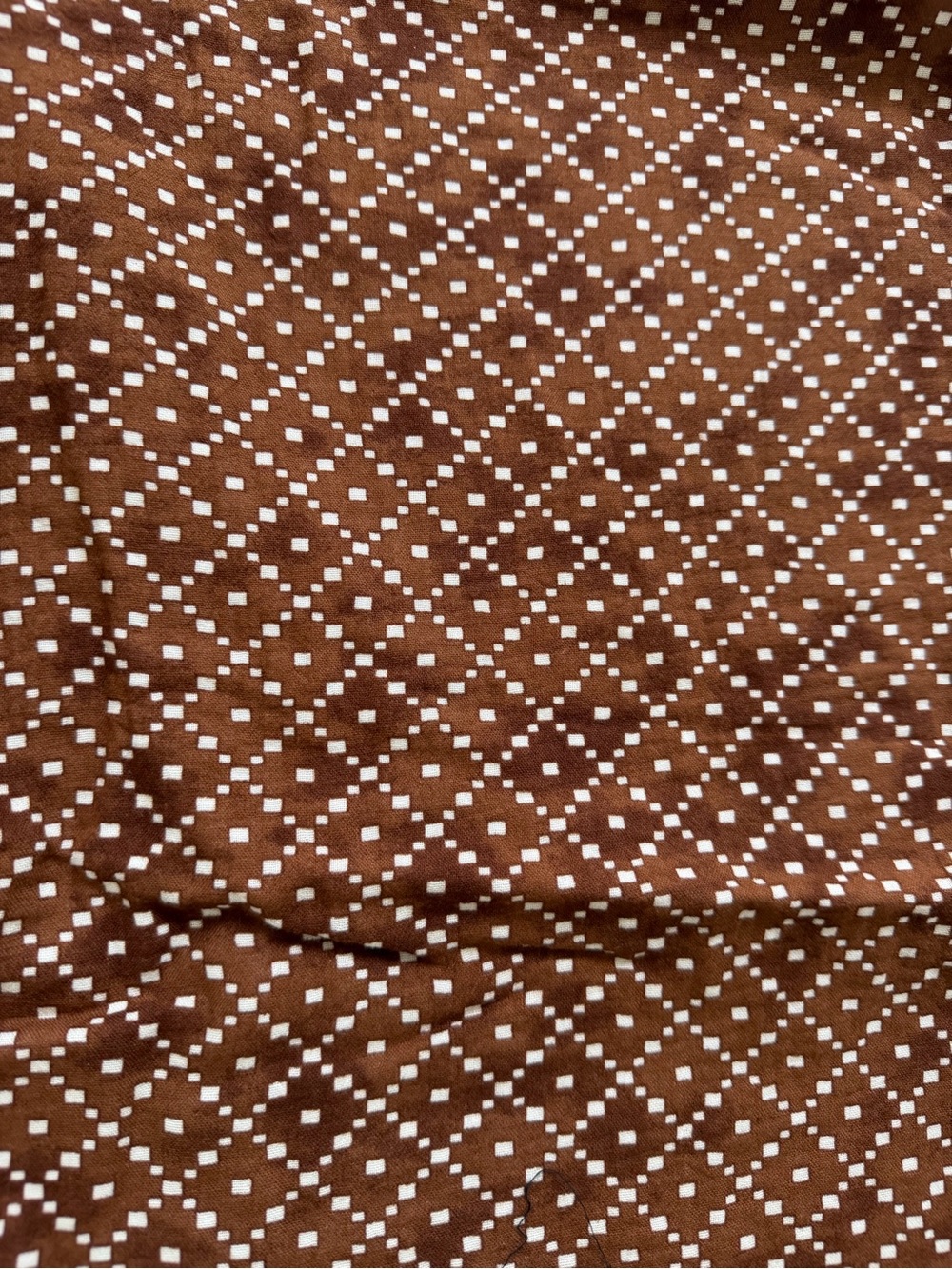 Hurley Women's Chocolate Patterned Wide-Leg Pants 100% Cotton Large - Picture 4 of 10
